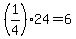%281%2F4%2924=6