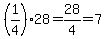 %281%2F4%2928=28%2F4=7