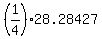 %281%2F4%2928.28427