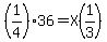 %281%2F4%2936=X%281%2F3%29