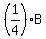 %281%2F4%29B