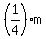 %281%2F4%29m