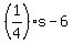 %281%2F4%29s-6