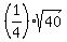 %281%2F4%29sqrt%2840%29