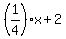 %281%2F4%29x%2B2