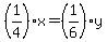 %281%2F4%29x=%281%2F6%29y