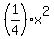 %281%2F4%29x%5E2
