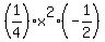 %281%2F4%29x%5E2%28-1%2F2%29