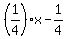 %281%2F4%29x+-+1%2F4