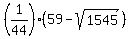 %281%2F44%29%2859-sqrt%281545%29%29