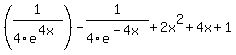 %281%2F4e%5E%284x%29%29-1%2F4e%5E%28-4x%29%2B2x%5E2%2B4x%2B1