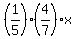 %281%2F5%29%284%2F7%29x