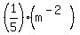 %281%2F5%29%2A%28m%5E%28-2%29%29