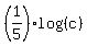 %281%2F5%29%2Alog%28%28c%29%29