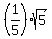 %281%2F5%29%2Asqrt%285%29