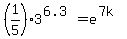 %281%2F5%293%5E%286.3%29=e%5E%287k%29