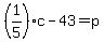%281%2F5%29c-43=p