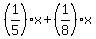 %281%2F5%29x%2B%281%2F8%29x