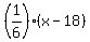 %281%2F6%29%2A%28x-18%29