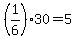 %281%2F6%29%2A30+=+5