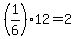 %281%2F6%2912+=+2