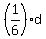 %281%2F6%29d