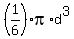 %281%2F6%29pi%2Ad%5E3