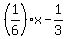 %281%2F6%29x+-+1%2F3