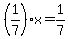 %281%2F7%29x+=+1%2F7