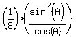 %281%2F8%29%2A%28sin%5E2%28A%29%2Fcos%28A%29%29