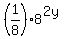 %281%2F8%29%2A8%5E%282y%29