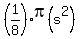 %281%2F8%29pi%28s%5E2%29