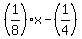 %281%2F8%29x+-+%281%2F4%29