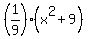 %281%2F9%29%28x%5E2%2B9%29