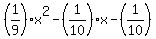 %281%2F9%29x%5E2+-%281%2F10%29x+-+%281%2F10%29