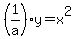 %281%2Fa%29y=x%5E2