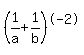 %281%2Fa+%2B+1%2Fb%29%5E-2