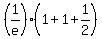 %281%2Fe%29%2A%281+%2B+1+%2B+1%2F2%29