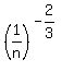 %281%2Fn%29%5E%28-2%2F3%29