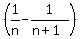 %281%2Fn-1%2F%28n%2B1%29%29