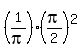 %281%2Fpi%29%2A%28pi%2F2%29%5E2