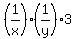 %281%2Fx%29%2A%281%2Fy%29%2A3