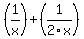 %281%2Fx%29%2B%281%2F2x%29