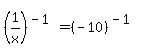 %281%2Fx%29%5E%28-1%29=%28-10%29%5E%28-1%29