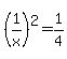 %281%2Fx%29%5E2=1%2F4