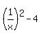 %281%2Fx%29%5E2-4
