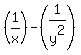 %281%2Fx%29+-+%281%2Fy%5E2%29