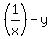 %281%2Fx%29-y