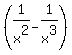 %281%2Fx%5E2-1%2Fx%5E3%29