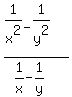 %281%2Fx%5E2-1%2Fy%5E2%29%2F%281%2Fx-1%2Fy%29